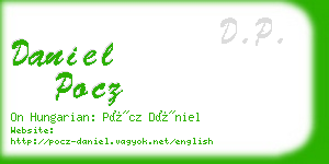 daniel pocz business card